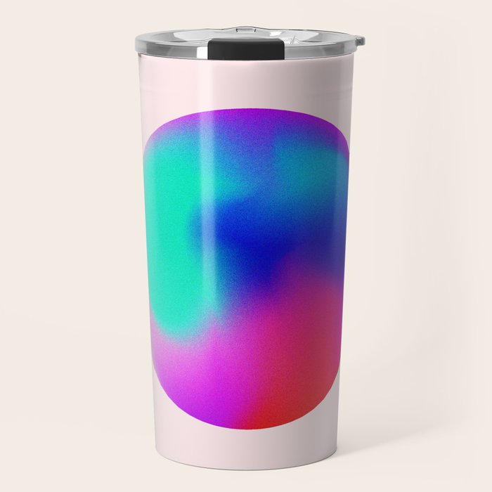 Pink And Purple Gradient Sphere Travel Mug Gallery Image 1