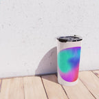 Pink And Purple Gradient Sphere Travel Mug Gallery Image 4
