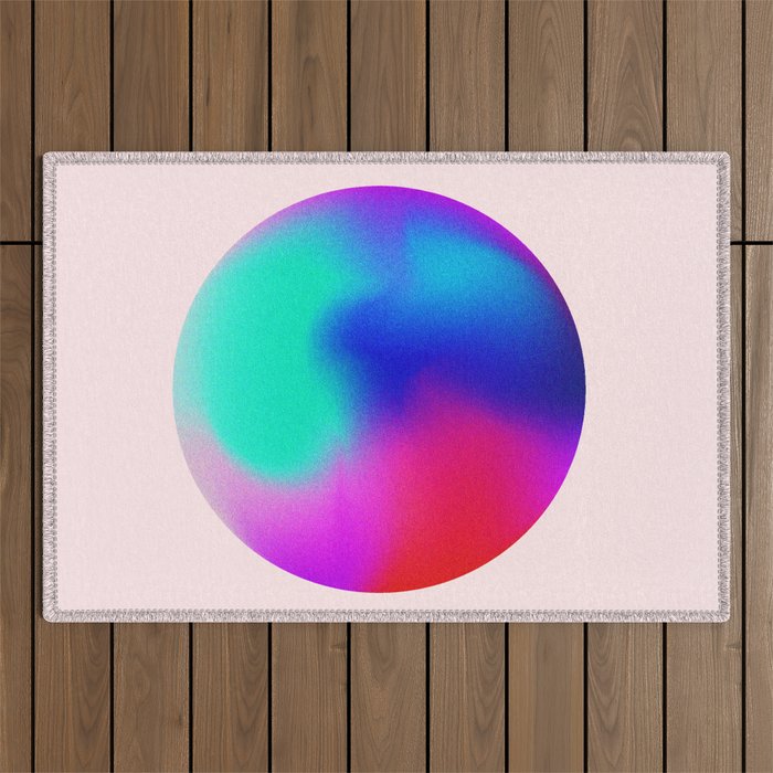 Pink And Purple Gradient Sphere Outdoor Rug Gallery Image 1
