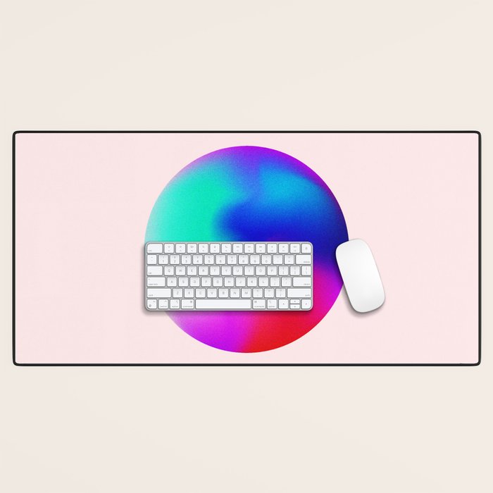 Pink And Purple Gradient Sphere Desk Mat Gallery Image 1