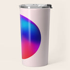 Pink And Purple Gradient Sphere Travel Mug Gallery Image 2