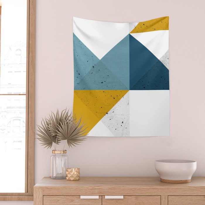Modern Geometric 19 Wall Tapestry Gallery Image 2