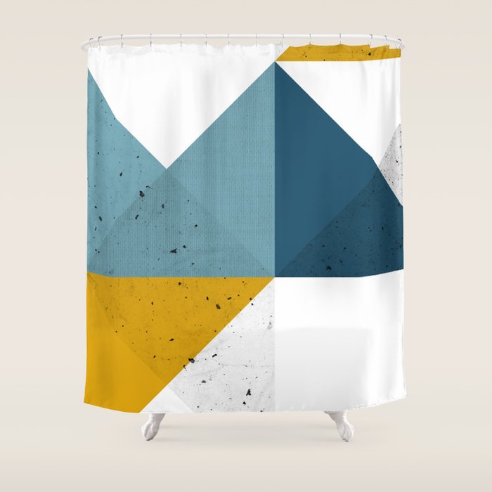 Modern Geometric 19 Shower Curtain Gallery Image 1