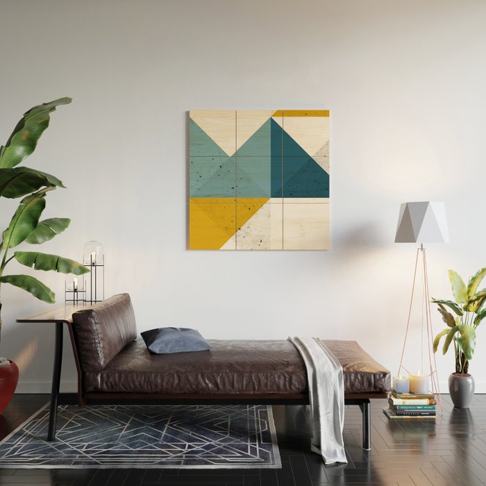 Modern Geometric 19 Wood Wall Art Gallery Image 2