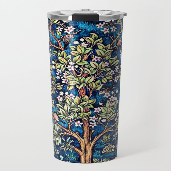 William Morris Tree Of Life, Morris floral, No,3. Travel Mug Gallery Image 1