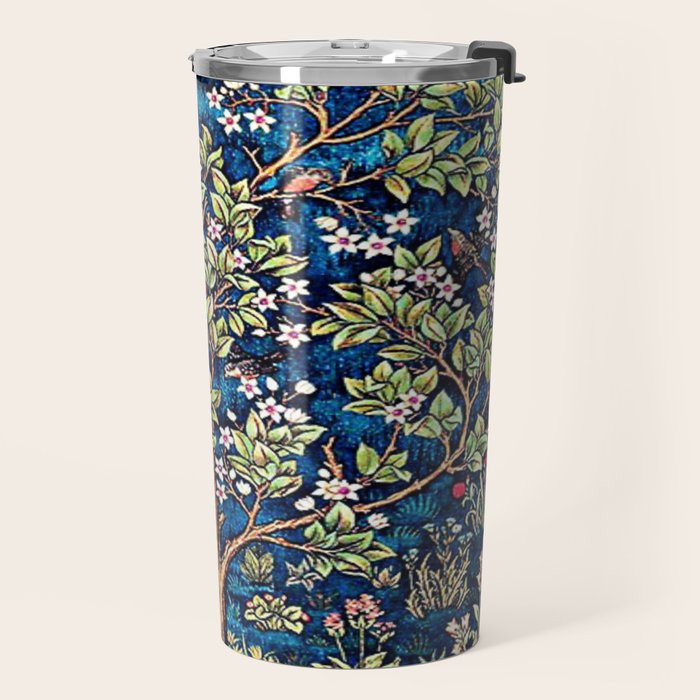 William Morris Tree Of Life, Morris floral, No,3. Travel Mug Gallery Image 2