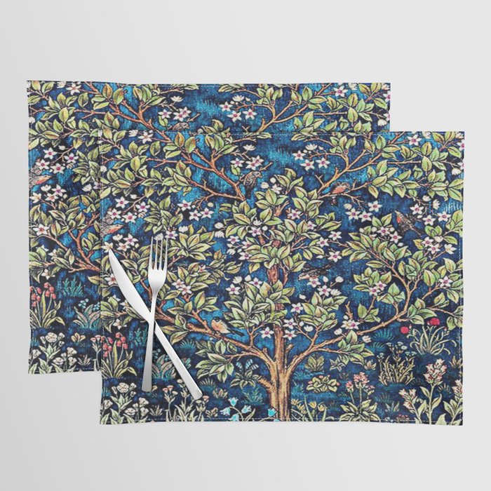 William Morris Tree Of Life, Morris floral, No,3. Placemat Gallery Image 1