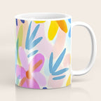 Sunny Day Bold Abstract Florals Multicolor Cheerful Summer Pattern Coffee Mug Gallery Image 1