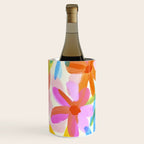 Sunny Day Bold Abstract Florals Multicolor Cheerful Summer Pattern Wine Chiller Gallery Image 2