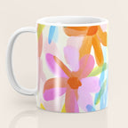 Sunny Day Bold Abstract Florals Multicolor Cheerful Summer Pattern Coffee Mug Gallery Image 3