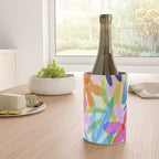 Sunny Day Bold Abstract Florals Multicolor Cheerful Summer Pattern Wine Chiller Gallery Image 4