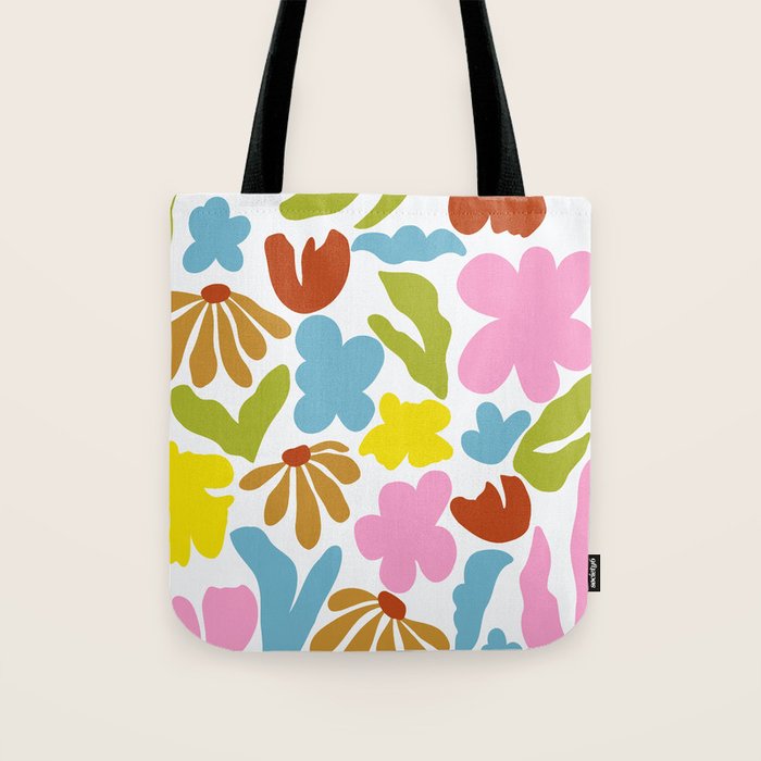 Floral Fusion Tote Bag Gallery Image 1