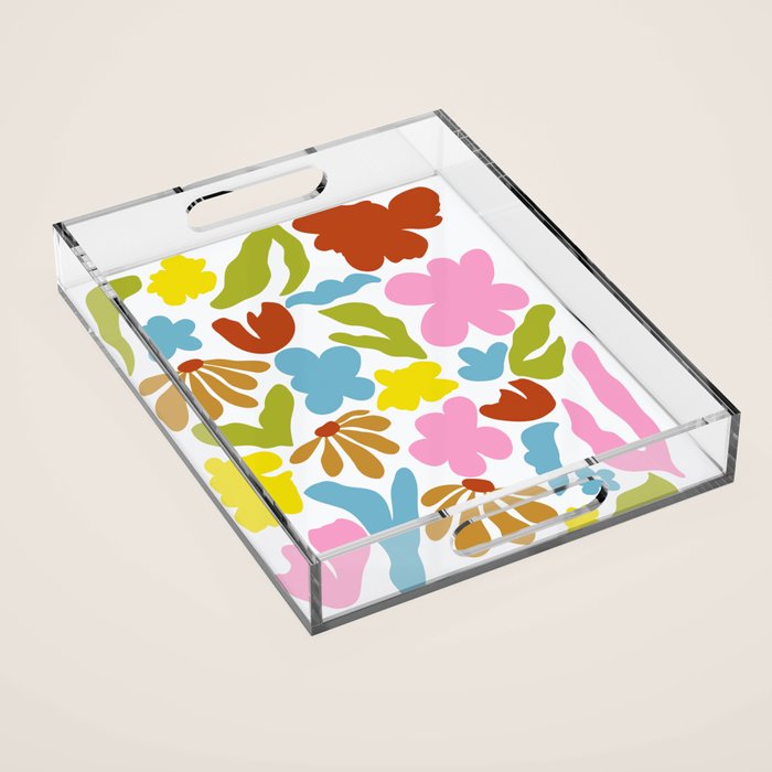 Floral Fusion Acrylic Tray Gallery Image 1