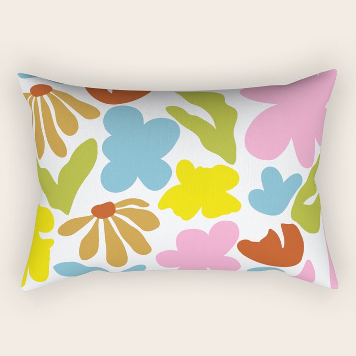 Floral Fusion Rectangular Pillow Gallery Image 2