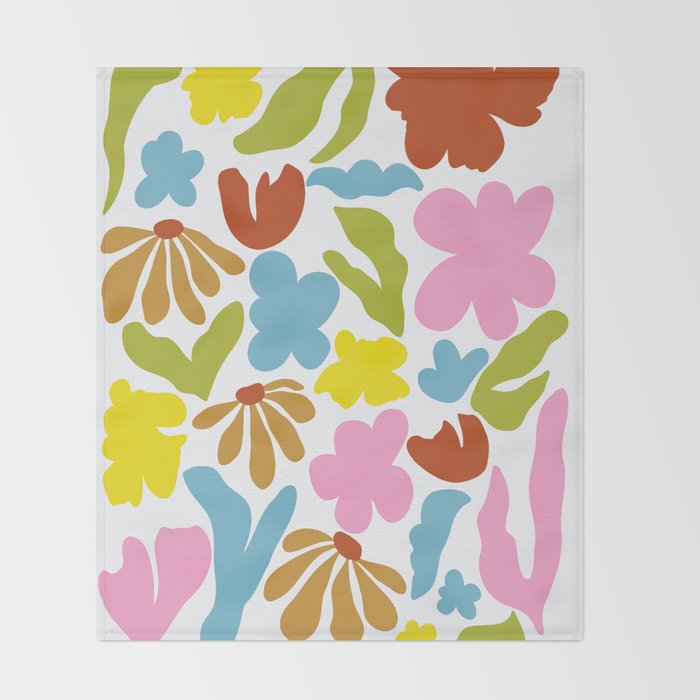Floral Fusion Throw Blanket Gallery Image 2