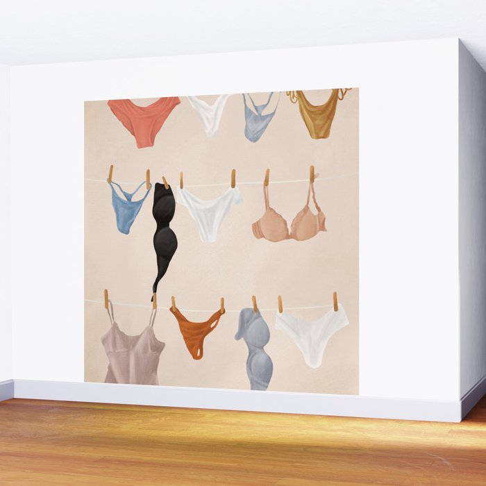 Underwear  Wall Mural Gallery Image 2