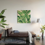 Tropical banana leaves V Wood Wall Art Gallery Image 2