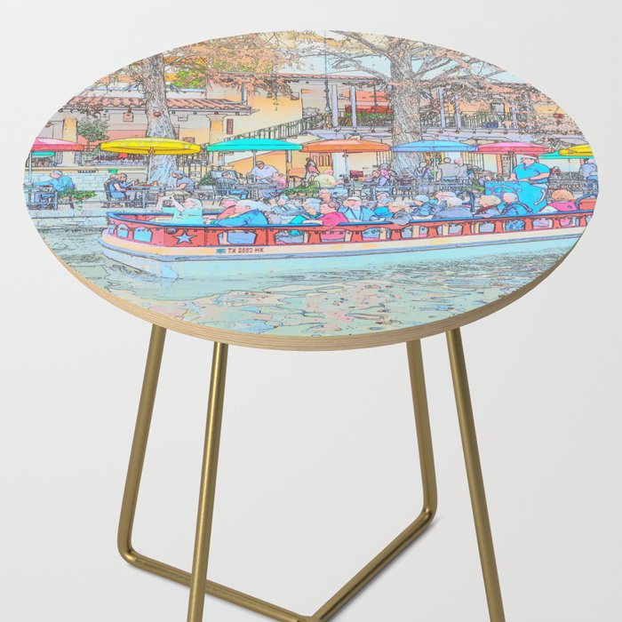 Ride Down The River - San Antonio, Texas Side Table Gallery Image 2