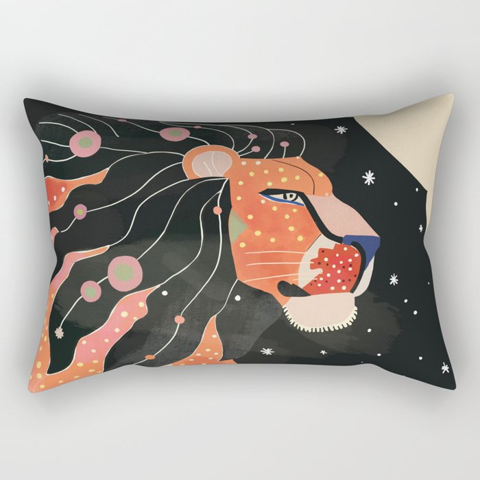 Astral Lion Rectangular Pillow Gallery Image 1