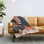 Astral Lion Throw Blanket Gallery Image 1