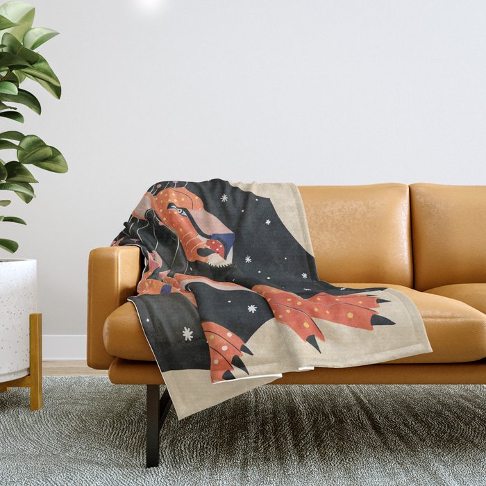Astral Lion Throw Blanket Gallery Image 1