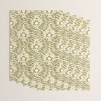 Froggie  Ogee - moss green and cream Wrapping Paper Gallery Image 3