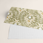 Froggie  Ogee - moss green and cream Wrapping Paper Gallery Image 2