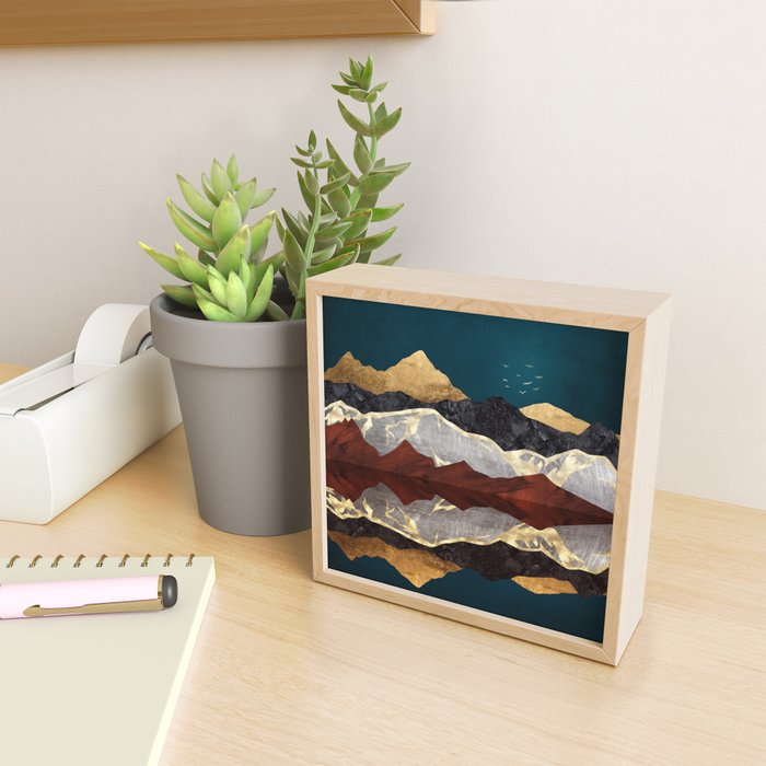 Mountain Peak Reflection Mini Art Print Gallery Image 2