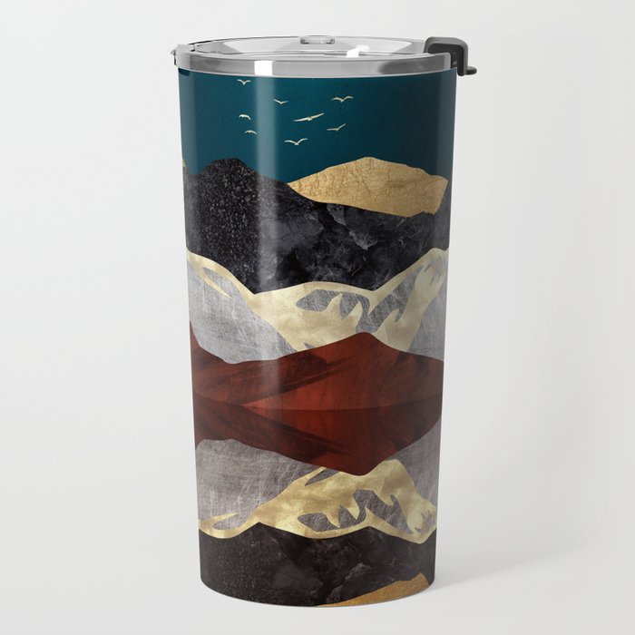 Mountain Peak Reflection Travel Mug Gallery Image 2