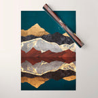 Mountain Peak Reflection Wrapping Paper Gallery Image 1