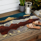 Mountain Peak Reflection Outdoor Rug Gallery Image 2
