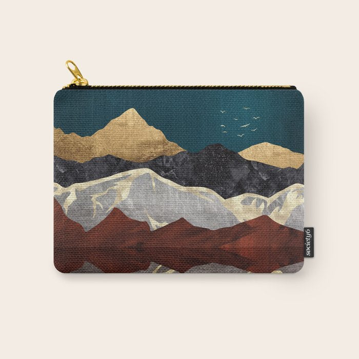 Mountain Peak Reflection Carry All Pouch Gallery Image 1