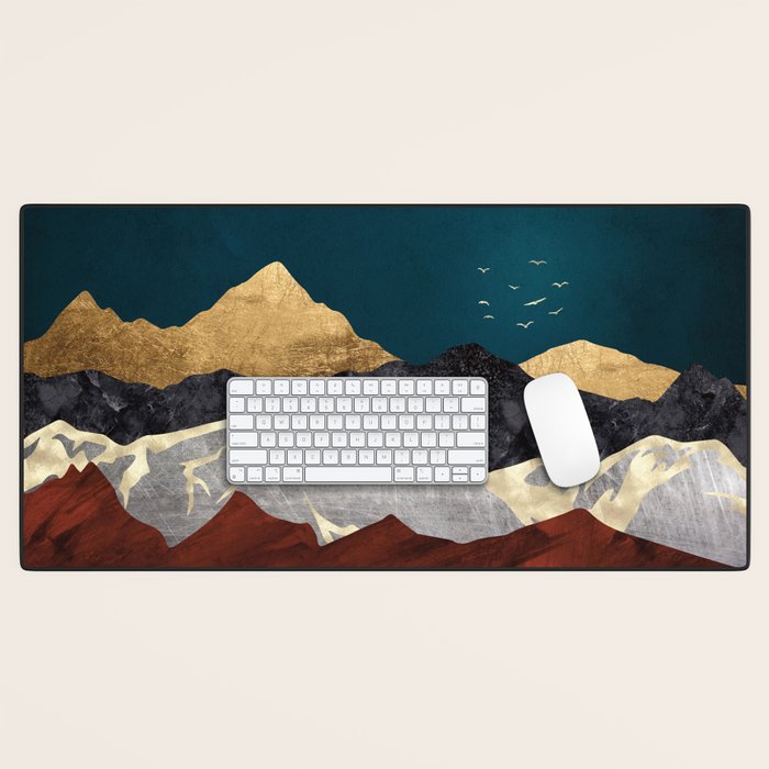 Mountain Peak Reflection Desk Mat Gallery Image 1