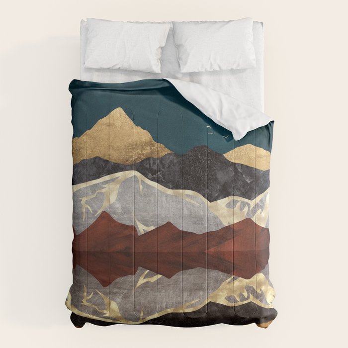 Mountain Peak Reflection Comforter Gallery Image 6
