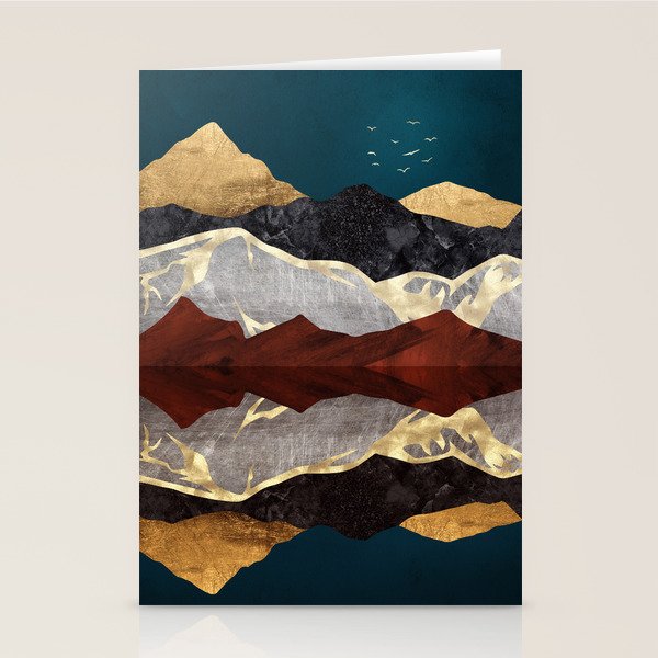 Mountain Peak Reflection Stationery Card Gallery Image 2