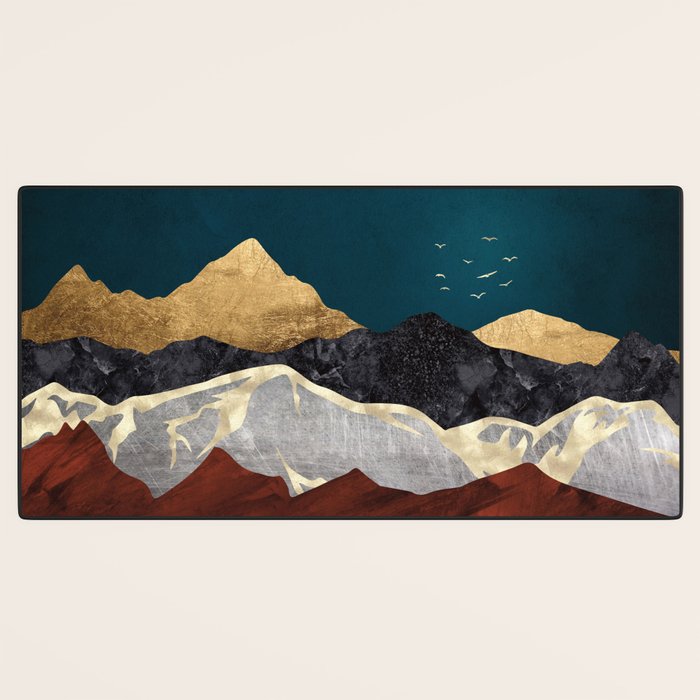 Mountain Peak Reflection Desk Mat Gallery Image 3