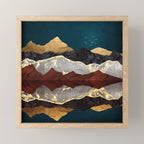 Mountain Peak Reflection Mini Art Print Gallery Image 1
