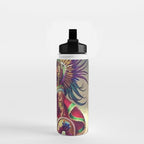 Caballero Aguila Aztec Scout Portrait painting Water Bottle Gallery Image 2