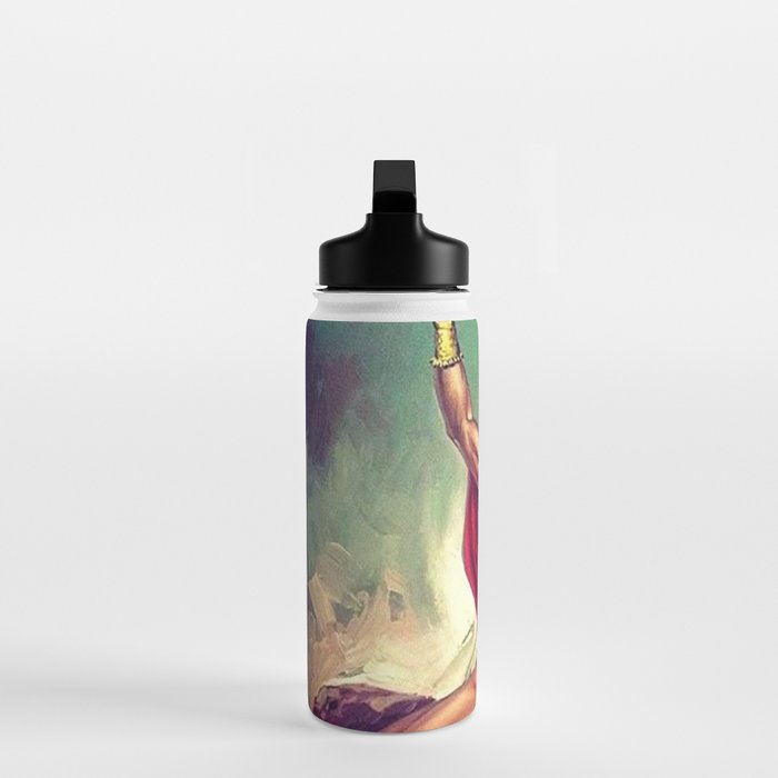 Caballero Aguila Aztec Scout Portrait painting Water Bottle Gallery Image 3
