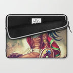 Caballero Aguila Aztec Scout Portrait painting Laptop Sleeve Gallery Image 2