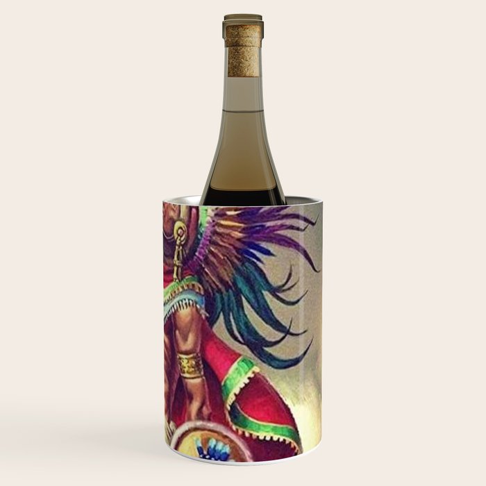 Caballero Aguila Aztec Scout Portrait painting Wine Chiller Gallery Image 3