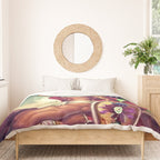 Caballero Aguila Aztec Scout Portrait painting Duvet Cover Gallery Image 3