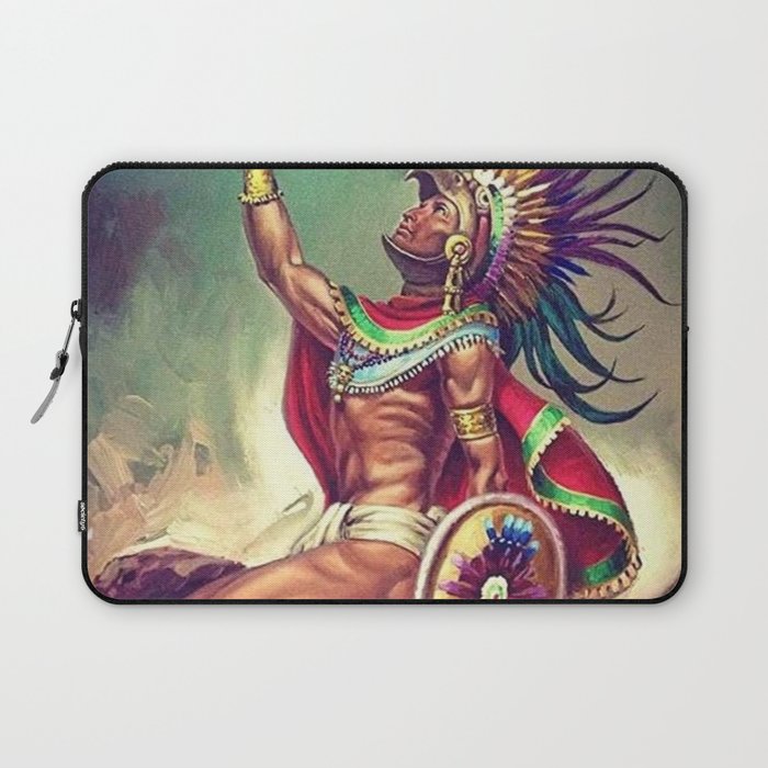 Caballero Aguila Aztec Scout Portrait painting Laptop Sleeve Gallery Image 1