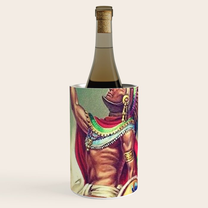 Caballero Aguila Aztec Scout Portrait painting Wine Chiller Gallery Image 1