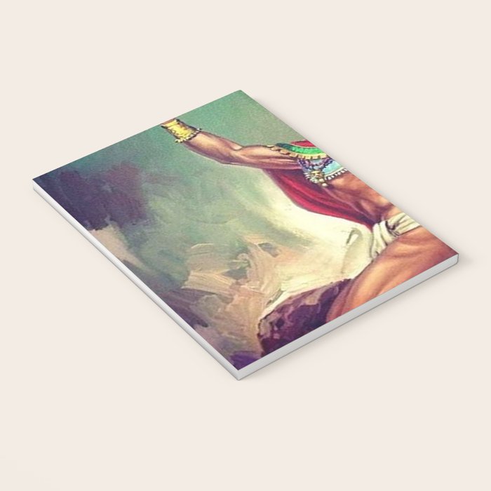 Caballero Aguila Aztec Scout Portrait painting Notebook Gallery Image 3