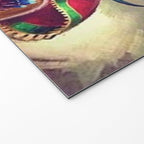 Caballero Aguila Aztec Scout Portrait painting Welcome Mat Gallery Image 2