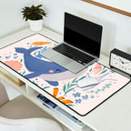 Adorable Whale and Sea Life illustration Desk Mat Gallery Image 2