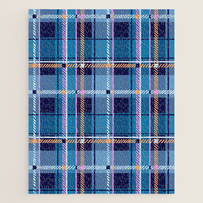 Tartan Motif Style B Jigsaw Puzzle Gallery Image 1