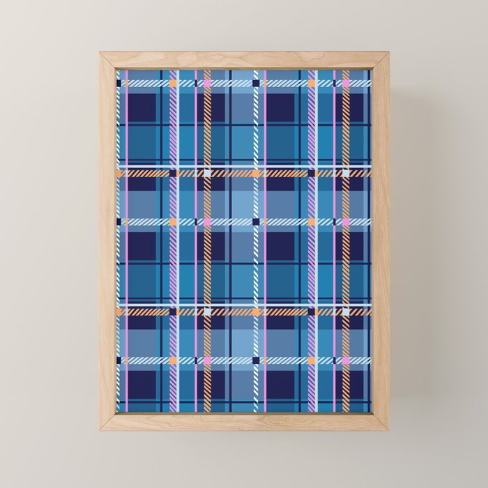 Tartan Motif Style B Mini Art Print Gallery Image 1