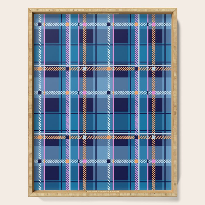 Tartan Motif Style B Serving Tray Gallery Image 1